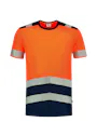 Tricorp 103006 T-Shirt Bicolor UV-Bescherming Regular Fit miniatuur