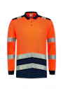 Tricorp 203008 Poloshirt High Vis Bicolor Lange Mouw UV-Bescherming miniatuur