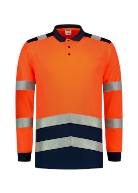 Tricorp 203008 Poloshirt High Vis Bicolor Lange Mouw UV-Bescherming