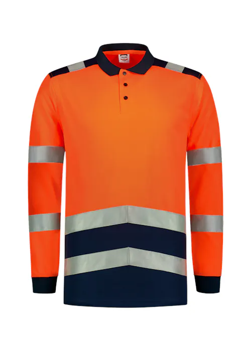 Tricorp 203008 Poloshirt High Vis Bicolor Lange Mouw UV-Bescherming