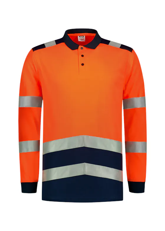 Tricorp 203008 Poloshirt High Vis Bicolor Lange Mouw UV-Bescherming