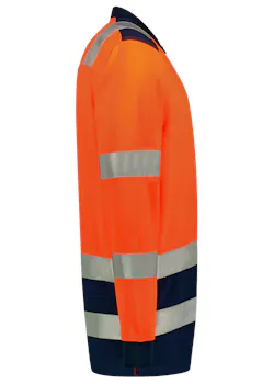 Tricorp 203008 Poloshirt High Vis Bicolor Lange Mouw UV-Bescherming miniatuur