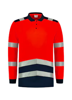 Tricorp 203008 Poloshirt High Vis Bicolor Lange Mouw UV-Bescherming miniatuur