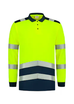 Tricorp 203008 Poloshirt High Vis Bicolor Lange Mouw UV-Bescherming miniatuur