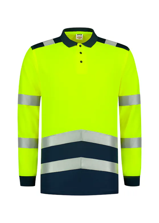 Tricorp 203008 Poloshirt High Vis Bicolor Lange Mouw UV-Bescherming