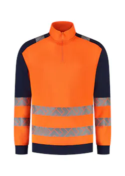 Tricorp 306106 Sweater Zip High Vis Industrieel Wasbaar Regular Fit Redefined miniatuur