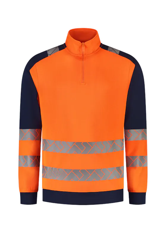 Tricorp 306106 Sweater Zip High Vis Industrieel Wasbaar Regular Fit Redefined