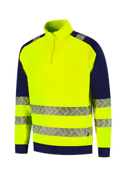 Tricorp 306106 Sweater Zip High Vis Industrieel Wasbaar Regular Fit Redefined miniatuur