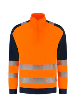 Tricorp 306123 Sweater Zip High Vis Reflecterend Verwarmd Redefined miniatuur