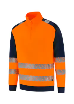 Tricorp 306123 Sweater Zip High Vis Reflecterend Verwarmd Redefined miniatuur