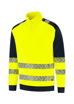 Tricorp 306123 Sweater Zip High Vis Reflecterend Verwarmd Redefined miniatuur