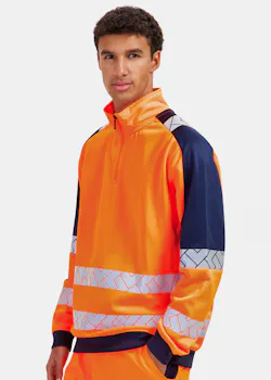 Tricorp 306106 Sweater Zip High Vis Industrieel Wasbaar Regular Fit Redefined miniatuur